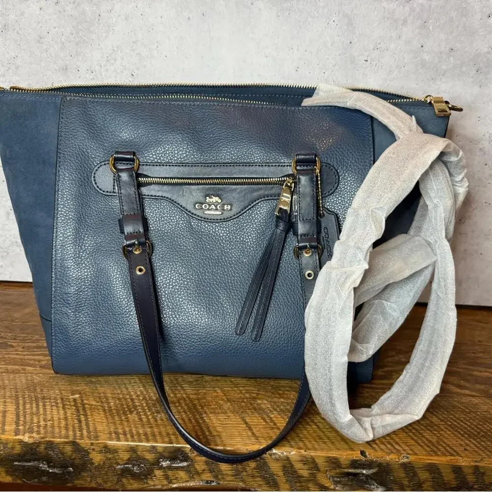 Coach NWT Kleo Carryall in Denim Blue– Style C5689 - Picture 10 of 10